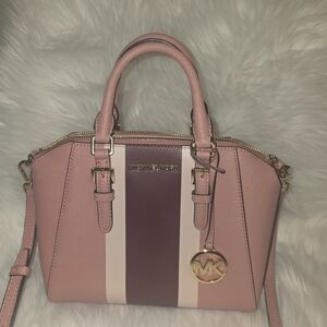 Michael Kors Pink and Wine Women's Bag